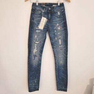 NWT G-Star Restored Denim Lynn mid skinny jeans size W24/L30